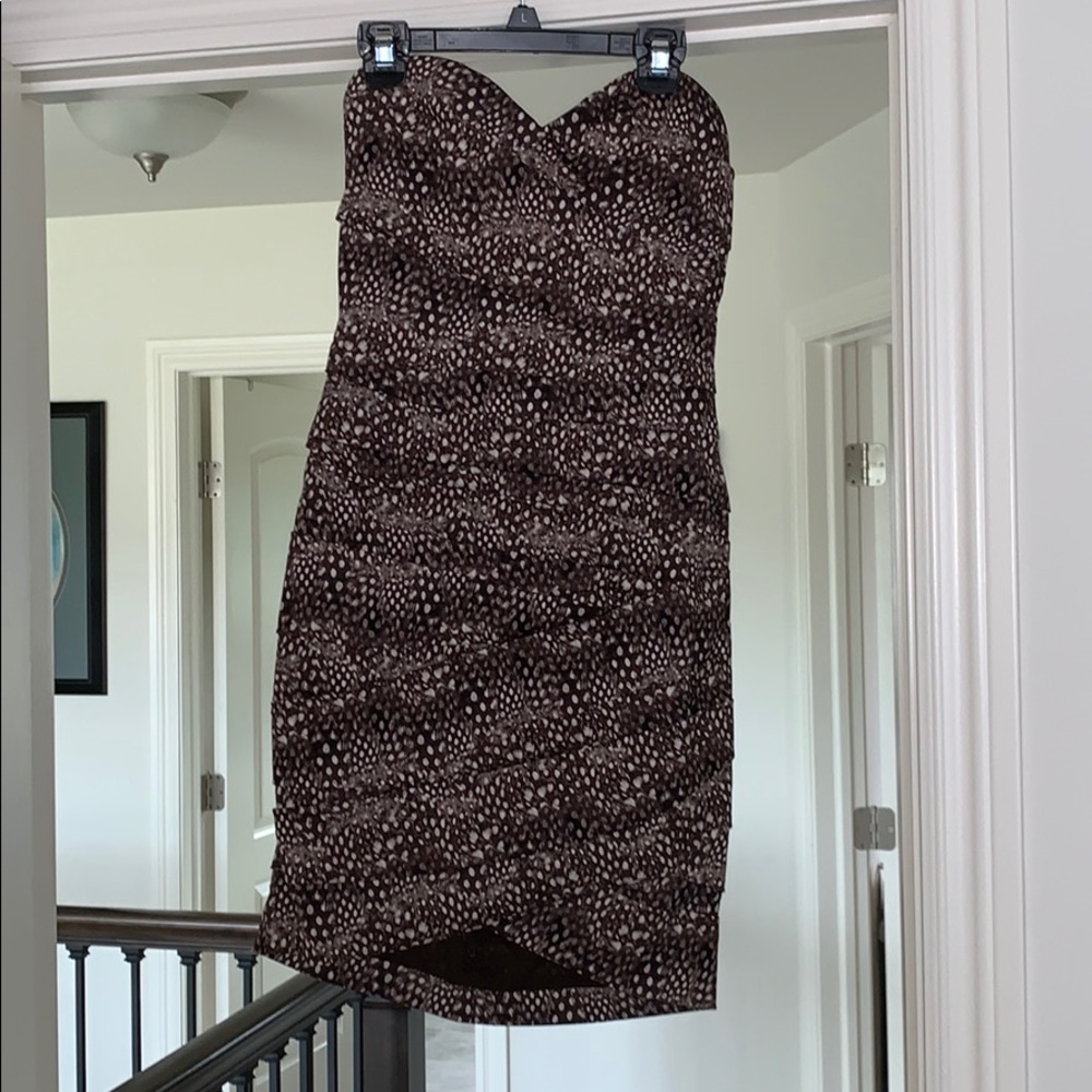 Brown BCBG dress